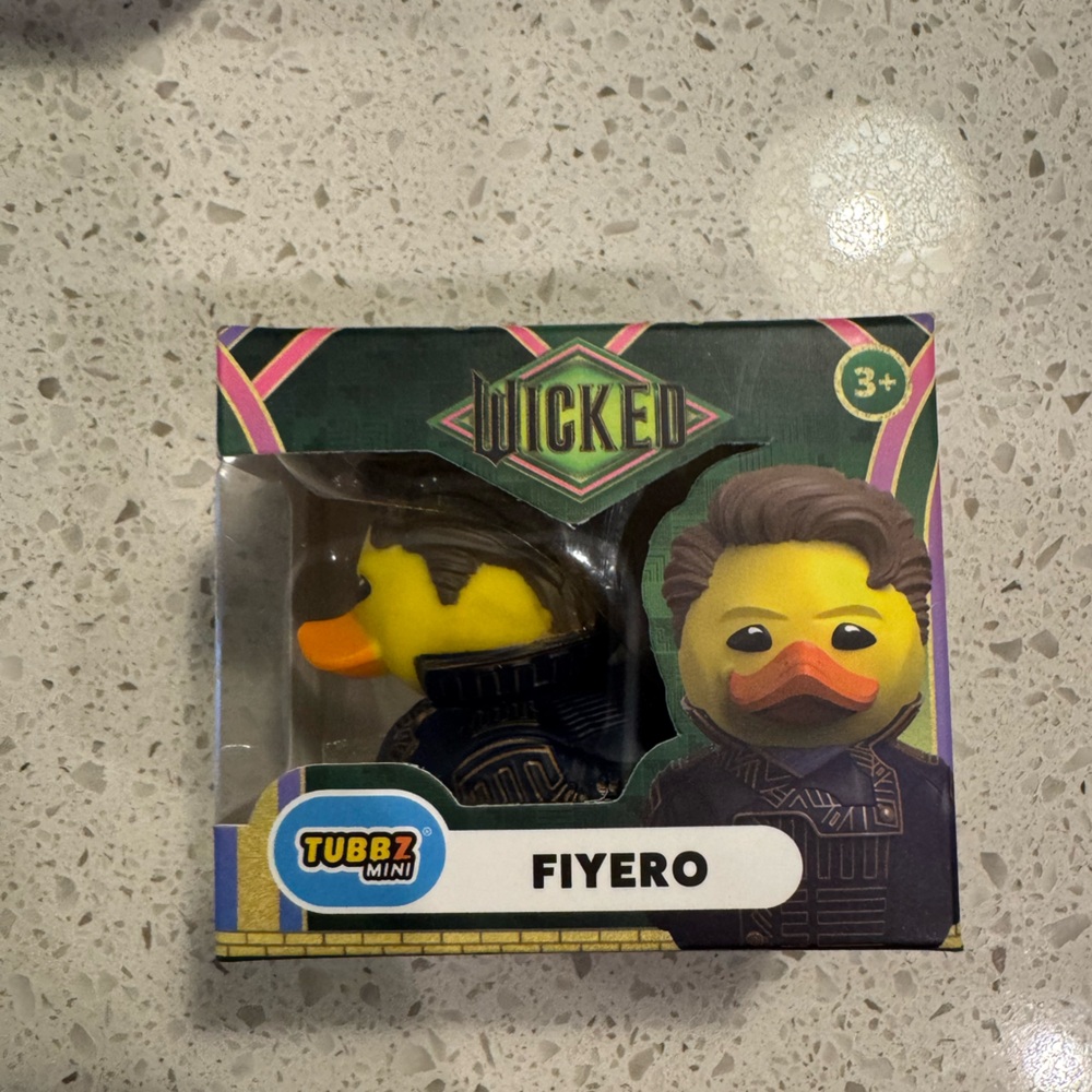 Wicked Tubbz Mini Fiyero Rubber Duck NIB Wicked Official